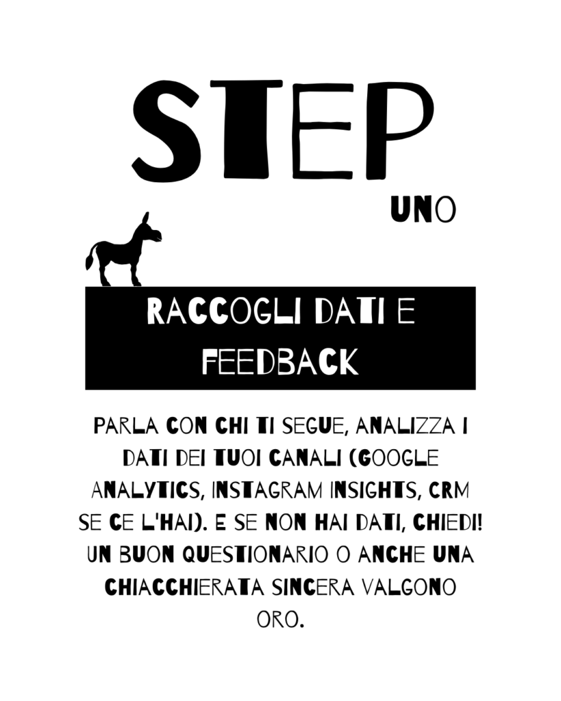 buyer persona: raccogli dati e feedback