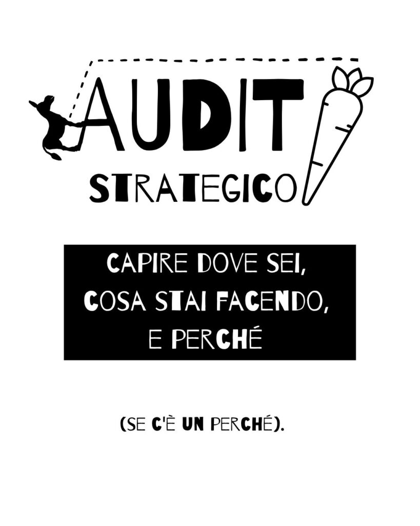 Audit strategico, capire dove sei e cosa stai facendo.